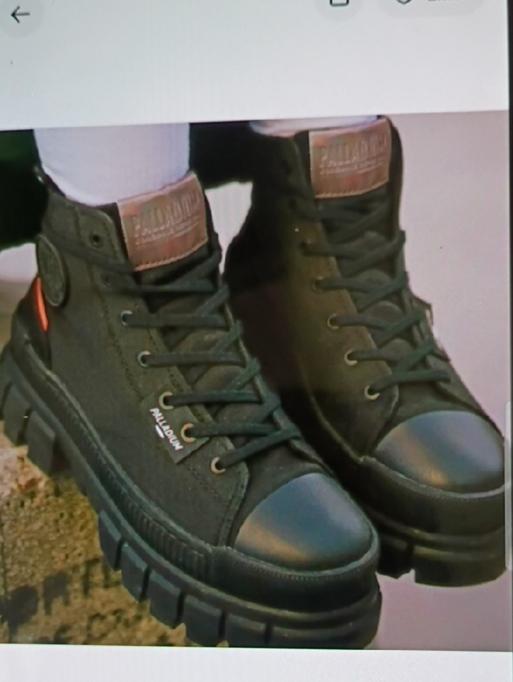 Palladium Revolt  Women's Black High-Top Sneakers/Boots